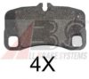 A.B.S. 37685 OE Brake Pad Set, disc brake